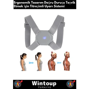 Yeni Tüm Yaşlar İçin Uygun - Uyarı Sensörlü - Titreşimli Duruş Korsesi