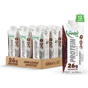 Kakaolu Protein Süt 500 ml x 12 Adet