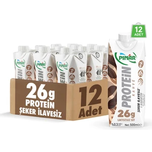 Kahveli Protein Süt 500 ml x 12 Adet