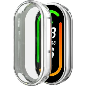 Mi Band 8 ile Uyumlu Kasa ve Ekran Koruyucu 360 Tam Koruma Silikon Kılıf