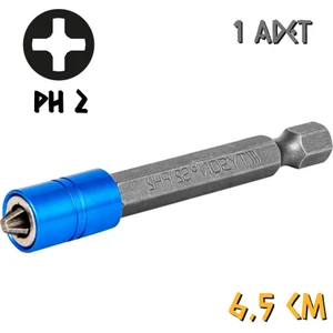 Kupa Hırdavat Tyson Mıknatıslı Bits Uç - Tek Yönlü - Ph2 Yıldız - 6.5 Cm. - 1 Adet