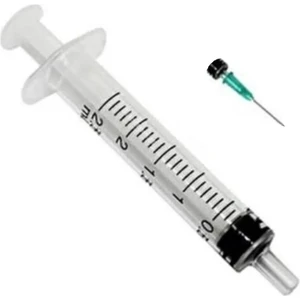 - 2.5 ml 3 Parça Yeşil Kısa Iğneli Enjektör 21G (50 Adet)
