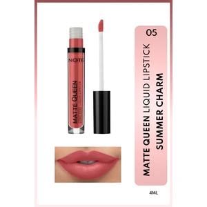 Note Cosmetics Matte Queen Lipstick Kalıcı Likit Ruj 05 Summer Charm - Pembe