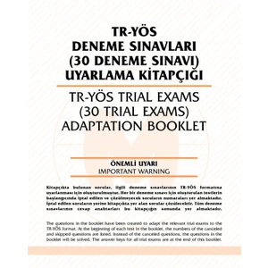 TR-YÖS DENEME SINAVLARI (30 SINAV)