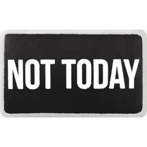 V2  Not Today - 2 Kod Logolu Unisex Siyah Bench (Patch)