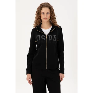 U.S. Polo Assn. Kadın Siyah Sweatshirt 50289540-VR046