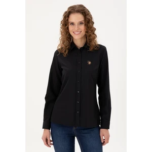 U.S. Polo Assn. Kadın Siyah Gömlek Basic 50295704-VR046