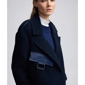 Yün karışımlı kruvaze kaban IW6240008054015