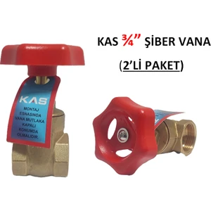 3/4" DN20 Şiber Vana 2'li Paket (Su Sayacı / Saati Vanası) - Cyber Valve