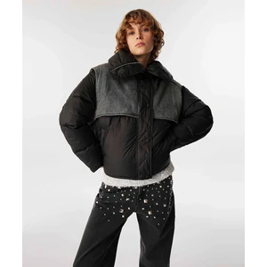 Denim Mıx Sloganlı Mont TW6240012130001