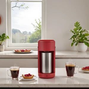 Mono Personal Filtre Kahve Makinesi ve Inox Kişisel Termos Hediyeli Red