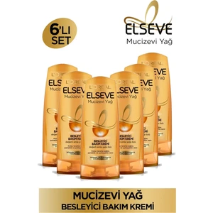 L'Oréal Paris 6'Lı L'oréal Paris Elseve Mucizevi Yağ Besleyici Bakım Kremi 390 Ml Seti