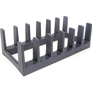 Antrasit Tencere Kapağı Organizeri Antrasit 6 Bölmeli  Tencere Kapak Tabak Düzenleyici