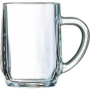 Haworth 590 ml Temperli Kulplu Kupa Bardak Şeffaf