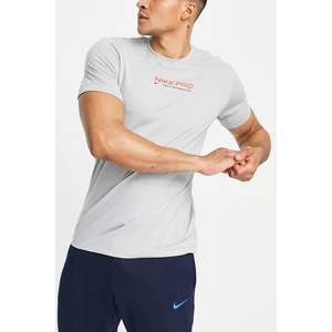 Pro Dri Fit Training Logo Tshirt Grey Erkek Tişört Gri