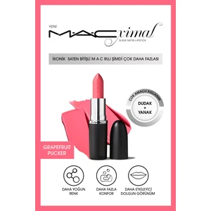 MAC ximal Sleek Satin Lipstick Ikonik Saten Bitişli Ruj-grapefruıt Pucker 3.5gm