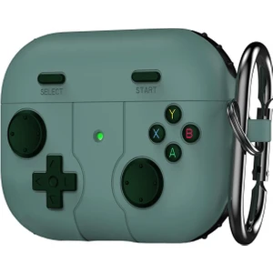 Airpods 4 Kılıf Cartoon Figürlü Silikon Retro Gameboy Yeşil