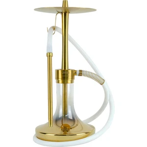 Infınıty Nargile - Gold Cam-Gold Gövde