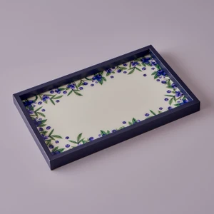 Bella Maison Blueberry Cam Tepsi Mor (37x22 cm)
