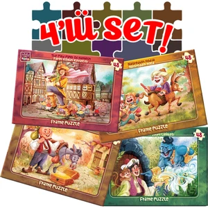 Art Puzzle 4'lü 48 Parça Puzzle Set