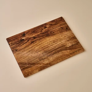 Bella Maison Naturella Cam Kesme Tahtası Kahverengi (35X25 Cm)