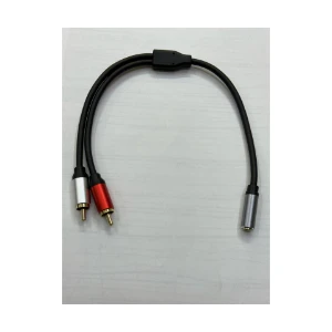 Dişi 3.5 mm Erkek 2 Rca Çecirici Kablo 2 Rca Erkek 3.5 Dişi Stereo Çevirici