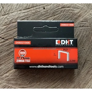 Dht Zımba Teli Boy 6mm Mekanik Zımba Tabanca Teli Yüksek Kalite En 11,3mm