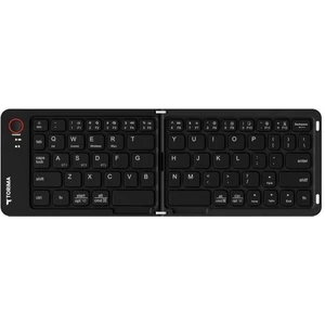 Tk-08 Siyah Kablosuz Katlanabilir Şarjlı Taşınabilir Mini Bluetooth Klavye