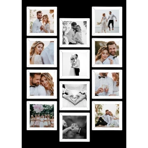 12 Adet 10X10 Çerçeve - Mdf Çerçeve - Fotoğraf Çerçevesi - Mini Çerçeve