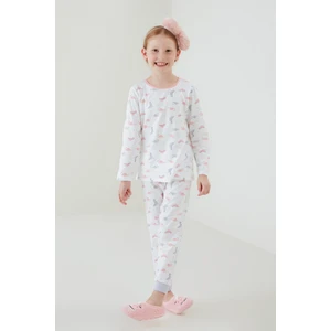 Kız Çocuk Dino 4lü Pijama Takımı