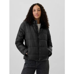 Kadın Siyah Gap Logo Coldcontrol Puffer Şişme Mont