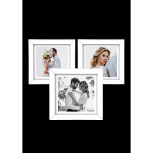 3 Adet 20X20 Çerçeve - Mdf Çerçeve - Fotoğraf Çerçevesi - Kare Çerçeve