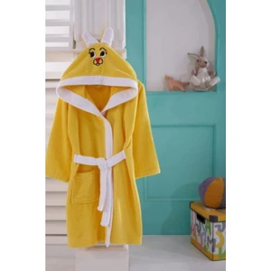 Safir Home Tekstil Tiny Tavşan Kulaklı Kapüşonlu Kız Erkek Çocuk Bornozu