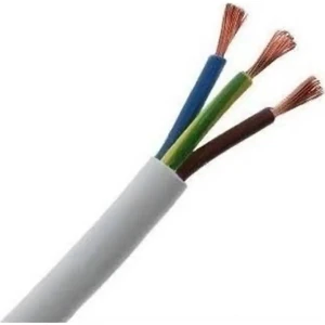 3*2,5 Tam Bakır Kablo-Beyaz