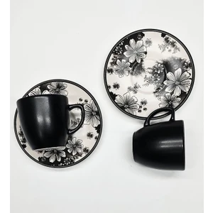 2 Kişilik Seramik Kahve Fincan Seti