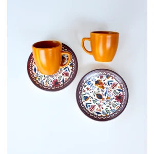 2 Kişilik Seramik Kahve Fincan Seti