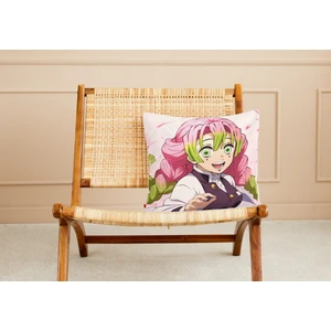 Demon Slayer Mitsuri Kanroji Desenli Kare Yastık Kılıfı