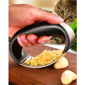 Paslanmaz Çelik Sarımsak Ezici Ezici Pratik Sarımsak Ezeceği- Metal Sarımsak Ezeceği