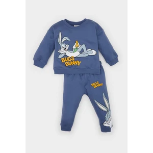 Erkek Bebek 2'li Takım Looney Tunes Sweatshirt Beli Lastikli Eşofman Altı D5934A524WN