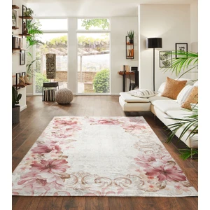 Renkli Butik Kadife Dokulu, Lastikli, Süngerli, Kaymaz, Yıkanabilir Modern Desenlerde Halı Örtüsü - Hlö-07