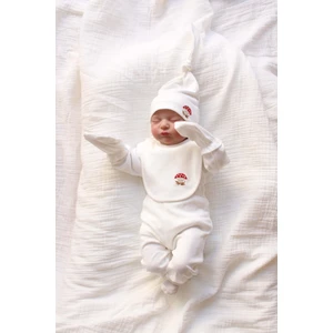 Ohlala Koala Mantar Nakışlı 5li Uzun Kollu Yenidoğan Set