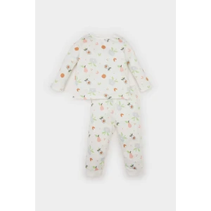 Kız Bebek Pijama Takımı Meyve Desenli Uzun Kollu Üst Uzun Alt D3443A524WN