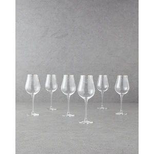 English Home Gracy Kristal 6'lı Kadeh Gold