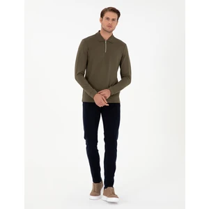 Pierre Cardin Erkek Koyu Lacivert Slim Fit Jean Pantolon 50294614-Vr100