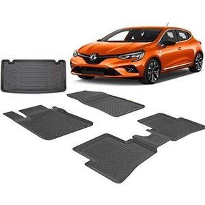 Renault Clio 5 2020 + Sahler 4.5D Havuzlu Paspas Rizline 3D Bagaj Havuzu
