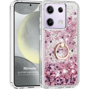 Xiaomi Redmi Note 13 Pro 4g Kılıf Glitter Liquid Holder Pembe