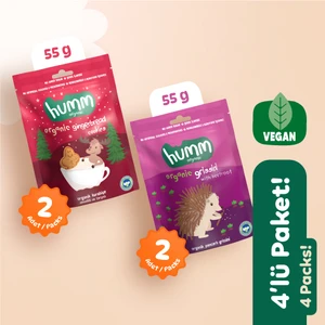 Humm Organic Organik Vegan Tatlı & Tuzlu Atıştırmalık Paketi 4 Adet 2 Çeşit