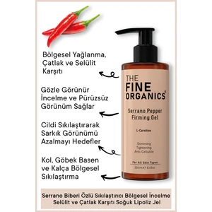 Serrano Biberi Özlü Sıkılaştırıcı Bölgesel Incelme ve Çatlak Karşıtı Soğuk Lipoliz Jel 250ML