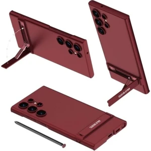 Samsung Galaxy S24 Ultra Uyumlu Kılıf Kamera Korumalı Dikey Standlı Ays Kapak