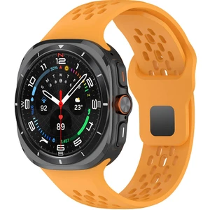 Samsung Galaxy Watch Ultra 47MM Uyumlu  KRD-119 Delikli Tasarım Silikon Kordon
